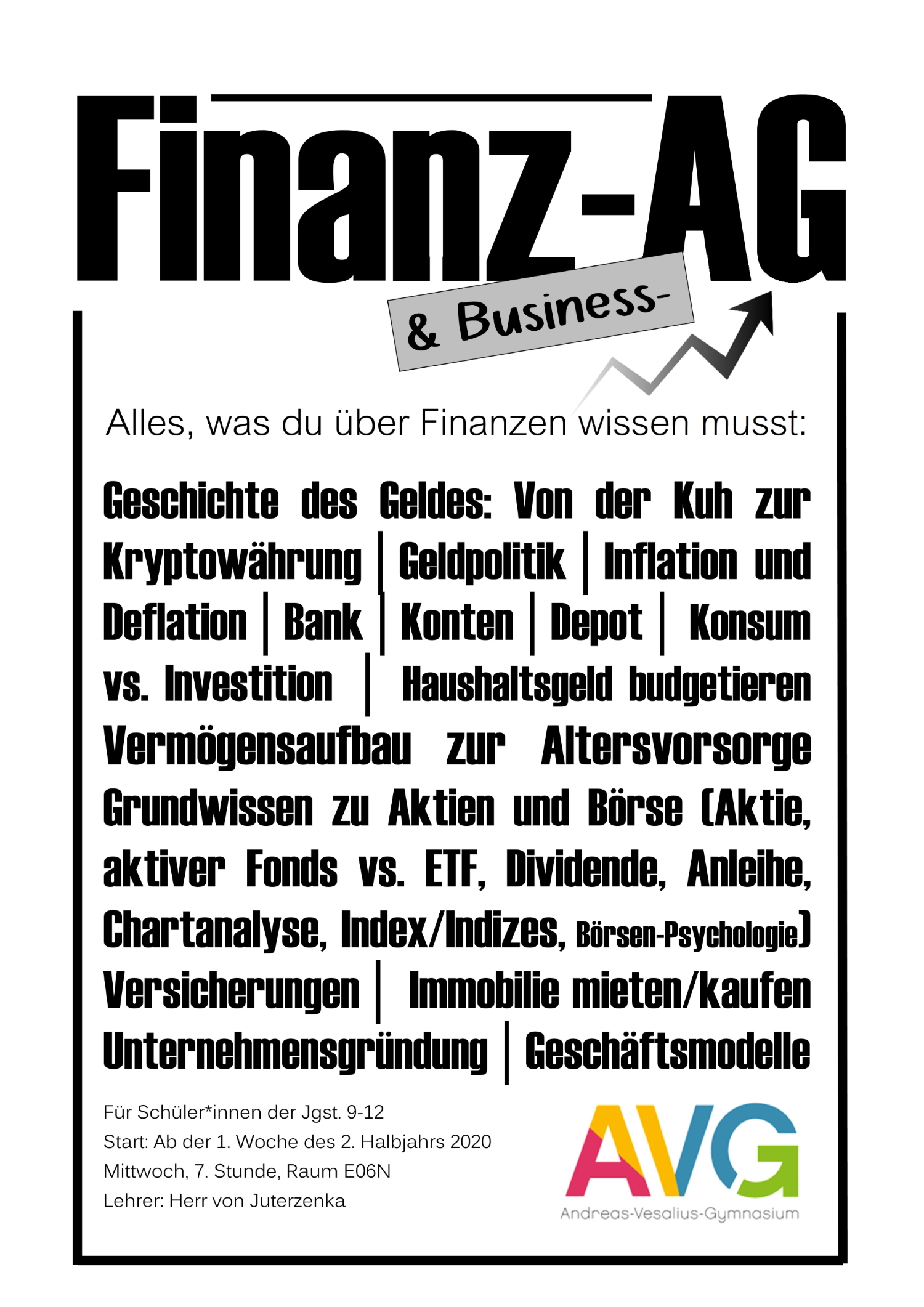 Finanz und Business AG Plakat